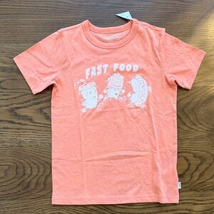 NWT Crewcuts Kids Coral Fast Food Tee